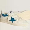 Ball Star LTD in nappa con stella in pelle turchese e linguetta bianca sul tallone Ball Star LTD in nappa con stella in pelle turchese e linguetta bianca sul tallone
