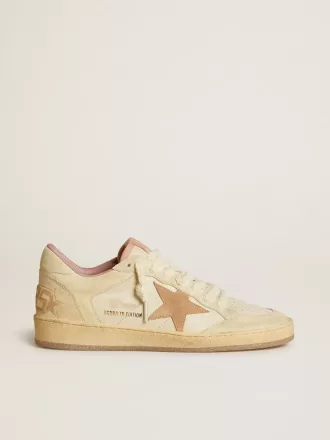 Ball Star LTD in pelle e pelle scamosciata con stella e linguetta sul tallone in pelle scamosciata Ball Star LTD in pelle e pelle scamosciata con stella e linguetta sul tallone in pelle scamosciata