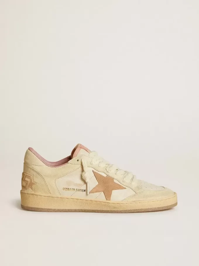 Ball Star LTD in pelle e pelle scamosciata con stella e linguetta sul tallone in pelle scamosciata Ball Star LTD in pelle e pelle scamosciata con stella e linguetta sul tallone in pelle scamosciata