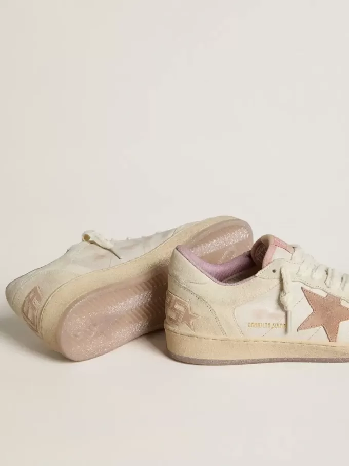 Ball Star LTD in pelle e pelle scamosciata con stella e linguetta sul tallone in pelle scamosciata Ball Star LTD in pelle e pelle scamosciata con stella e linguetta sul tallone in pelle scamosciata