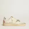 Ball Star LTD in pelle nappa con stella in pelle e linguetta sul tallone in pelle metallizzata