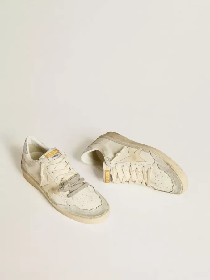 Ball Star LTD in pelle nappa con stella in pelle e linguetta sul tallone in pelle metallizzata