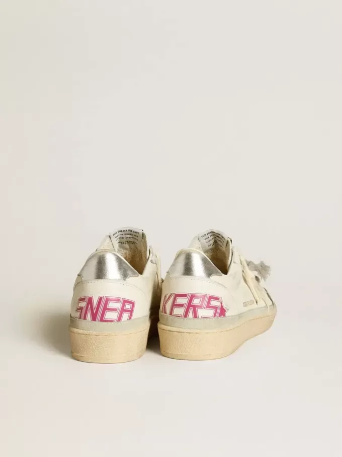 Ball Star LTD in pelle nappa con stella in pelle e linguetta sul tallone in pelle metallizzata