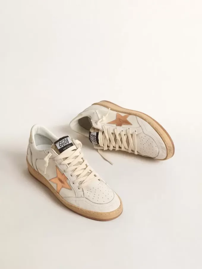Ball Star LTD in tela e nappa con stella in pelle metallizzata color bronzo Ball Star LTD in tela e nappa con stella in pelle metallizzata color bronzo