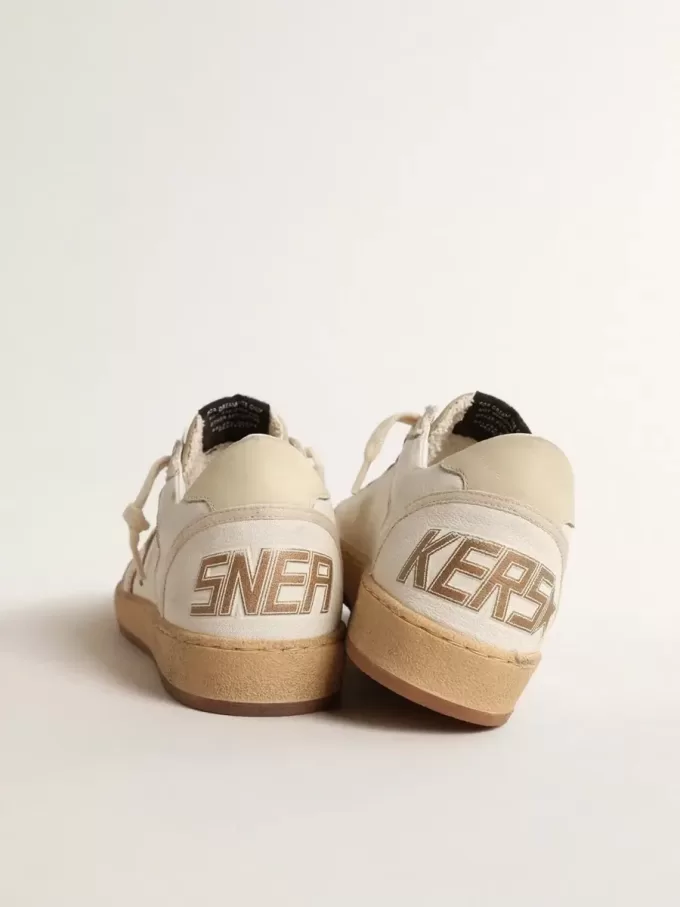 Ball Star LTD in tela e nappa con stella in pelle metallizzata color bronzo Ball Star LTD in tela e nappa con stella in pelle metallizzata color bronzo