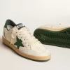 Ball Star Wishes da donna in pelle nappa bianca con stella e linguetta sul tallone in pelle verde