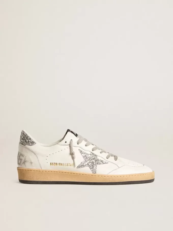Ball Star Wishes da donna in pelle nappa con stella glitterata e linguetta sul tallone