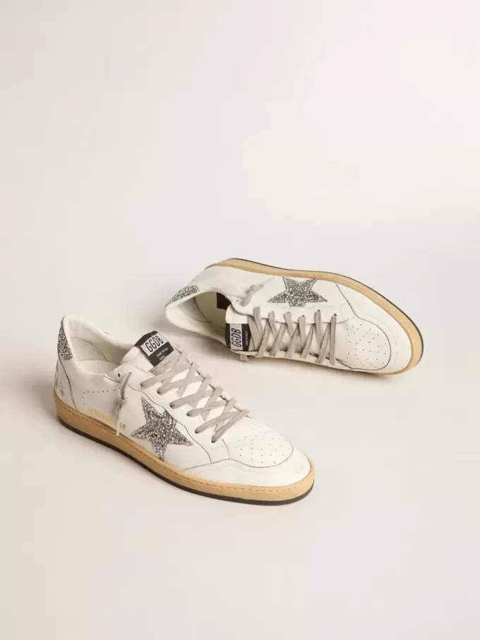 Ball Star Wishes da donna in pelle nappa con stella glitterata e linguetta sul tallone