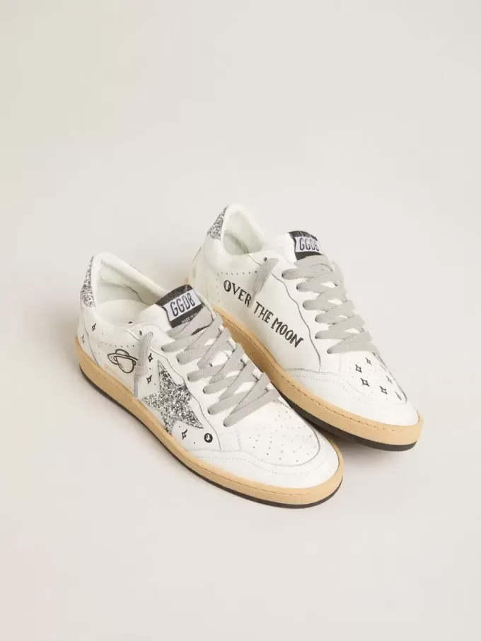 Ball Star Wishes da donna in pelle nappa con stella glitterata e linguetta sul tallone