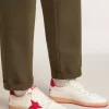 Ball Star  Wishes da uomo in pelle bianca con stella rossa e linguetta sul tallone