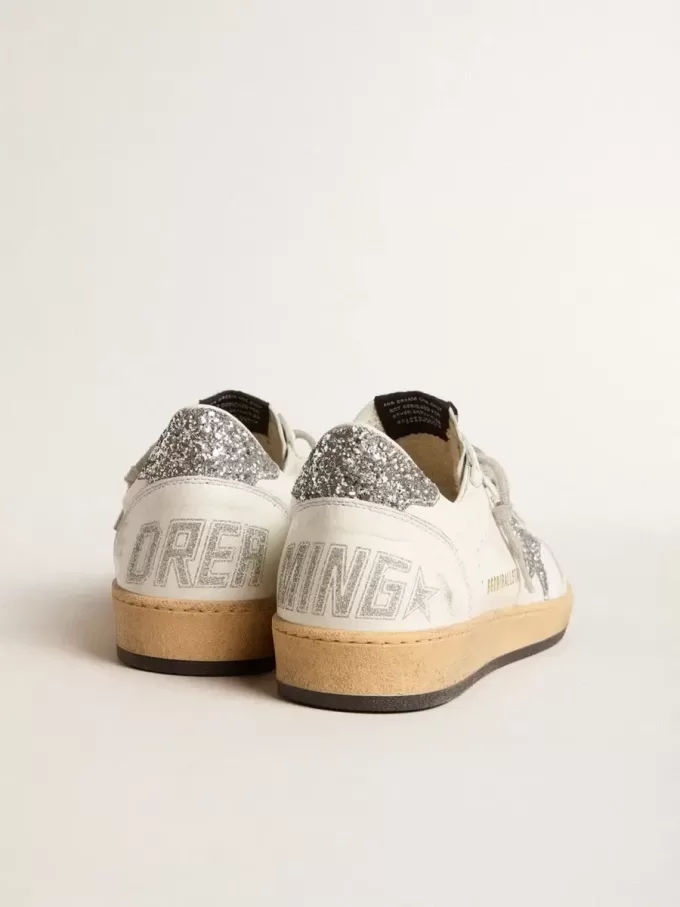 Ball Star Wishes da uomo in pelle nappa con stella glitterata e linguetta sul tallone Ball Star Wishes da uomo in pelle nappa con stella glitterata e linguetta sul tallone