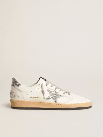 Ball Star Wishes da uomo in pelle nappa con stella glitterata e linguetta sul tallone
