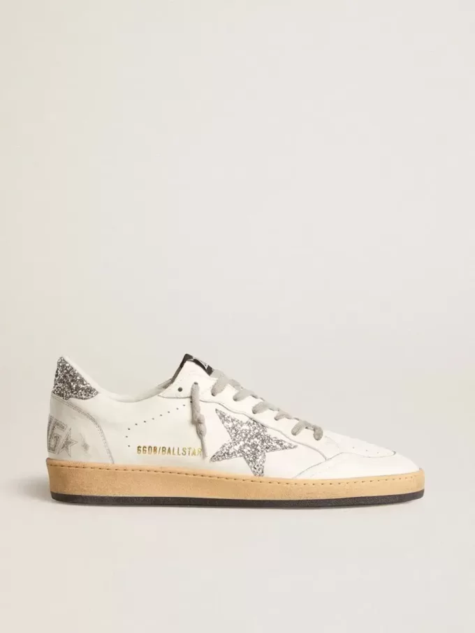Ball Star Wishes da uomo in pelle nappa con stella glitterata e linguetta sul tallone Ball Star Wishes da uomo in pelle nappa con stella glitterata e linguetta sul tallone