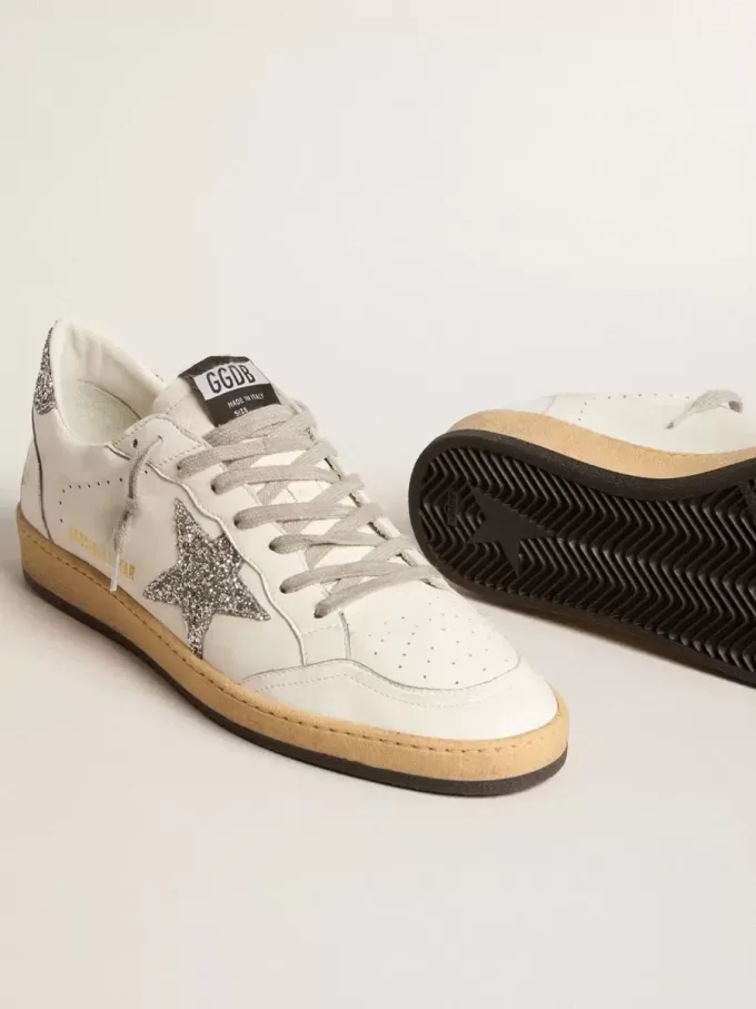 Ball Star Wishes da uomo in pelle nappa con stella glitterata e linguetta sul tallone Ball Star Wishes da uomo in pelle nappa con stella glitterata e linguetta sul tallone