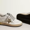 Ball Star Young con stella e linguetta sul tallone in pelle metallizzata dorata