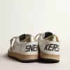 Ball Star Young con stella e linguetta sul tallone in pelle metallizzata dorata