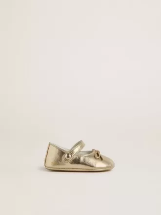 Ballerine Sofi Baby in pelle metallizzata oro