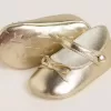 Ballerine Sofi Baby in pelle metallizzata oro