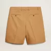 Bermuda da uomo in cotone beige