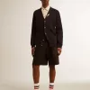 Bermuda da uomo in cotone nero