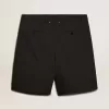 Bermuda da uomo in cotone nero