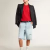 Bermuda da uomo in denim con effetto vissuto Bermuda da uomo in denim con effetto vissuto