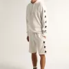 Bermuda da uomo vintage bianchi con stelle nere a contrasto Bermuda da uomo vintage bianchi con stelle nere a contrasto