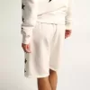 Bermuda da uomo vintage bianchi con stelle nere a contrasto Bermuda da uomo vintage bianchi con stelle nere a contrasto