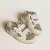 Bio-based May Teen in glitter con stella argentata e linguetta sul tallone