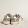 Bio-based May Teen in glitter con stella argentata e linguetta sul tallone