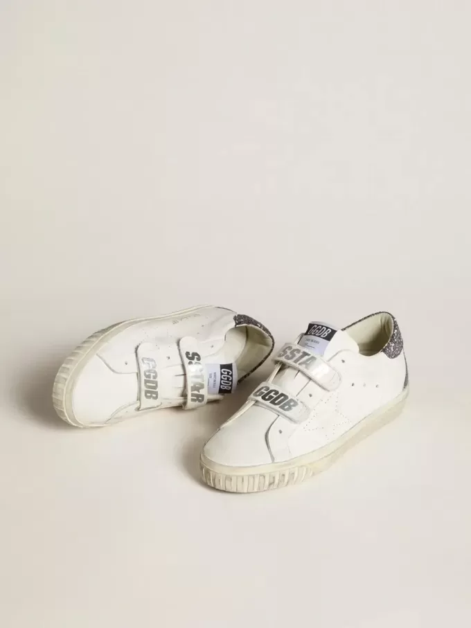 Bio-based Old School con stella traforata e tallone glitterato