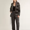 Body nero con scollo a V da donna