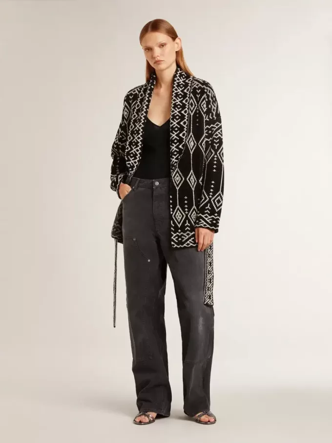 Body nero con scollo a V da donna
