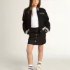 Bomber da bambino in lana blu scuro