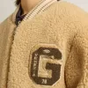 Bomber in pile beige per bambini Bomber in pile beige per bambini