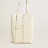 Borsa 24/7 North South in pelle color burro con manici regolabili