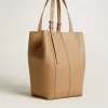 Borsa 24/7 North South in pelle color cappuccino con manici regolabili Borsa 24/7 North South in pelle color cappuccino con manici regolabili