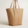 Borsa 24/7 North South in pelle color cappuccino con manici regolabili Borsa 24/7 North South in pelle color cappuccino con manici regolabili