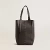 Borsa 24/7 North South in pelle nera con manici regolabili Borsa 24/7 North South in pelle nera con manici regolabili