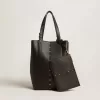 Borsa 24/7 North South in pelle nera con manici regolabili Borsa 24/7 North South in pelle nera con manici regolabili