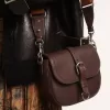 Borsa Francis da donna piccola in pelle marrone scuro