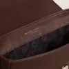 Borsa Francis da donna piccola in pelle marrone scuro