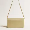 Borsa Gioia in pelle di montone grigio minerale con dettagli dorati Borsa Gioia in pelle di montone grigio minerale con dettagli dorati