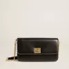 Borsa Gioia in pelle nera con dettagli dorati Borsa Gioia in pelle nera con dettagli dorati