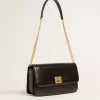 Borsa Gioia in pelle nera con dettagli dorati Borsa Gioia in pelle nera con dettagli dorati