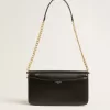 Borsa Gioia in pelle nera con dettagli dorati Borsa Gioia in pelle nera con dettagli dorati