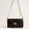 Borsa Gioia in pelle nera con dettagli dorati Borsa Gioia in pelle nera con dettagli dorati