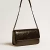 Borsa Gioia in pelle nera lucida con dettagli in metallo Borsa Gioia in pelle nera lucida con dettagli in metallo