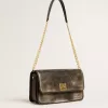 Borsa Gioia in pelle vintage nera con dettagli dorati Borsa Gioia in pelle vintage nera con dettagli dorati