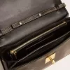 Borsa Gioia in pelle vintage nera con dettagli dorati Borsa Gioia in pelle vintage nera con dettagli dorati